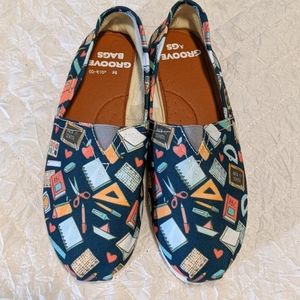 Teacher themed Slip on shoes